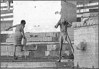 Bathing ,Varanasi Ghats, India