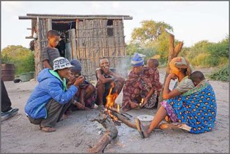 First flame, Denui, Namibia