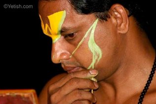 Makeup on stage