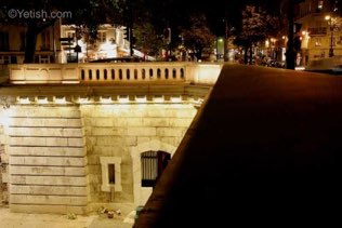 Below bridge