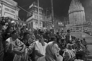 Spectators at ceremony, Varanasi